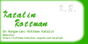 katalin rottman business card